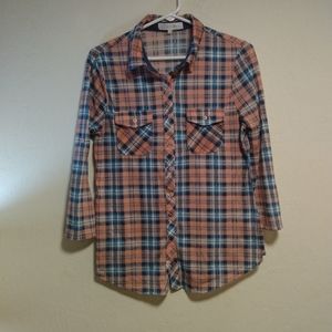 Eden and Olivia button up blouse size m